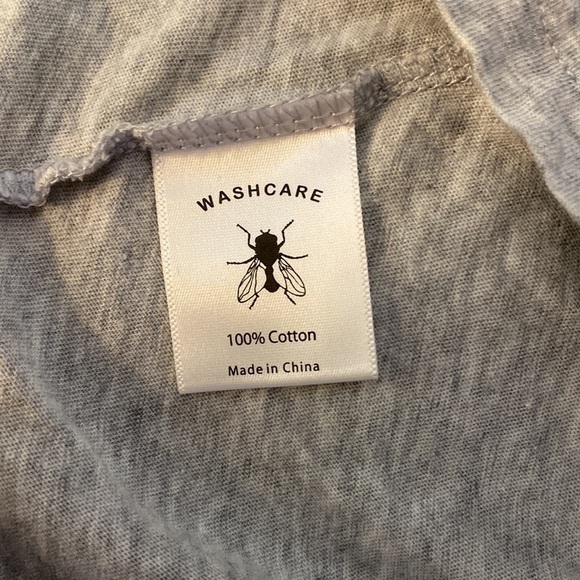 Drop Dead “DD” Bones Ringer Tee - Heather Grey - Size UK 8 (US 4) - Picture 4 of 4